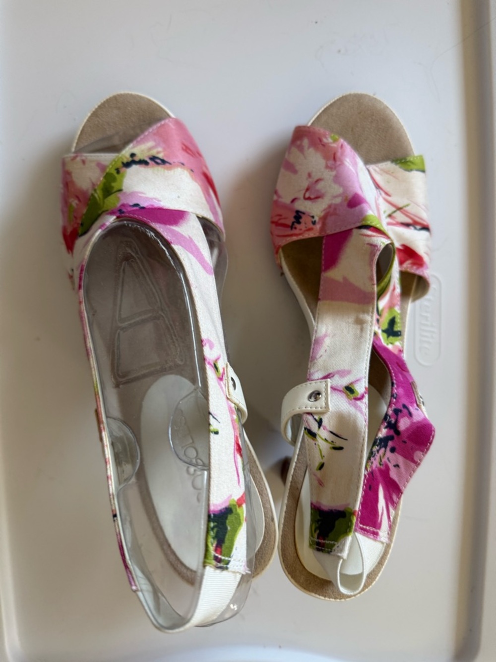 Aerosole Floral Pink Slingback Women’s Sandals